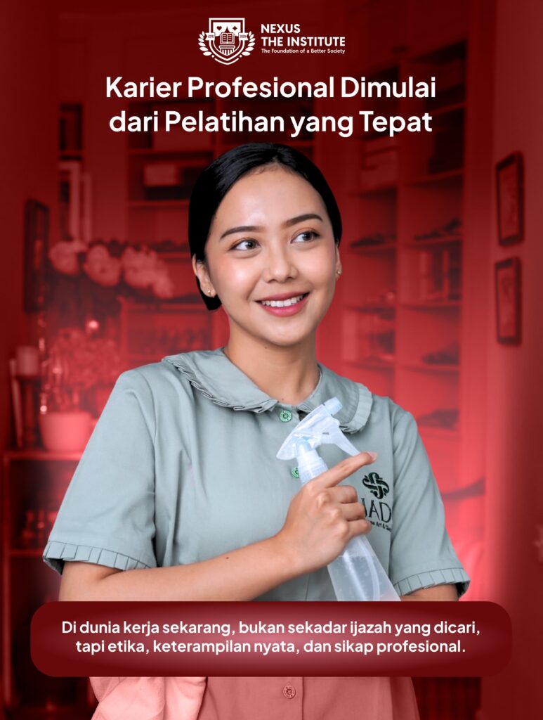 Pelatihan Vokasi Rumah Tangga Berkualitas: Kunci Karier Profesional Masa Depan di Nexus the Institute Pelatihan Vokasi - Karir Profesional dimulai dari pelatihan yang tepat - Nexus the Institute