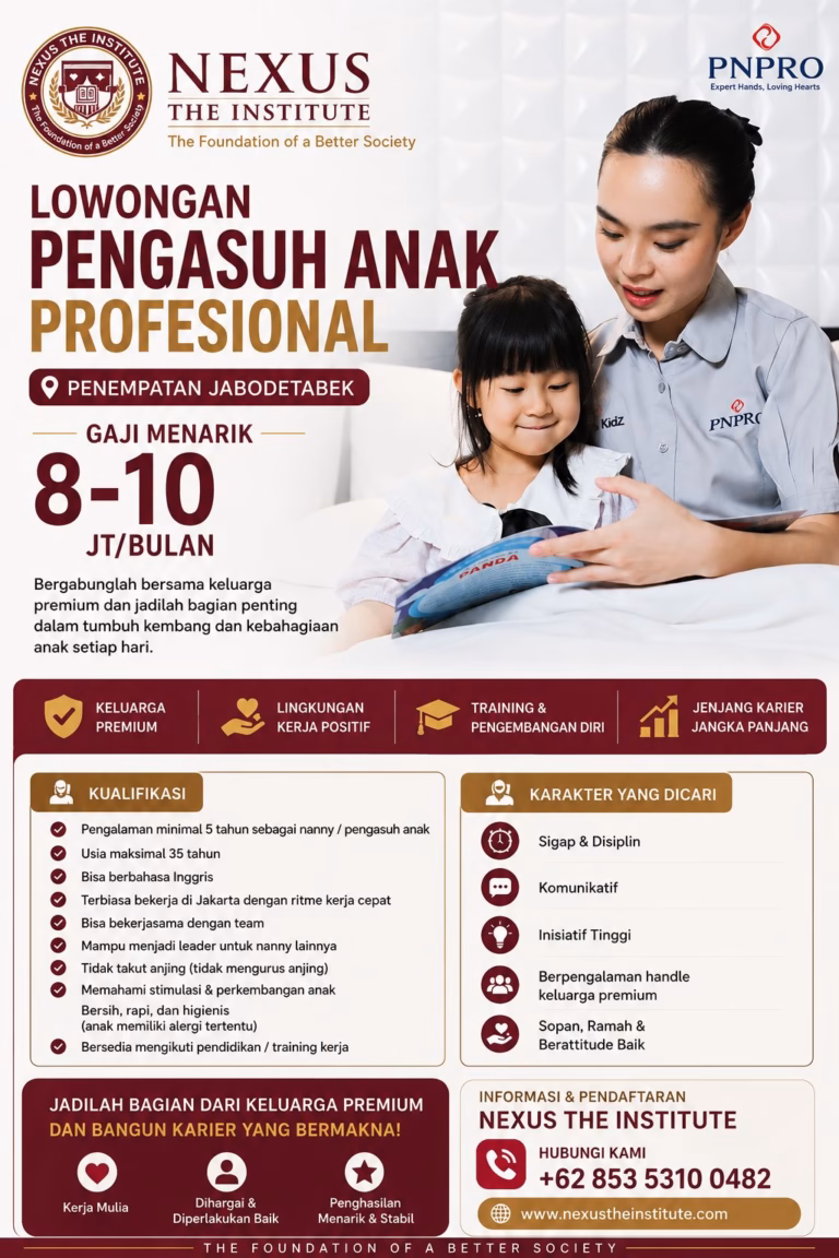 lowongan pengasuh anak profesional